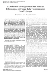 Abstract Heat exchangers are some of the most importan