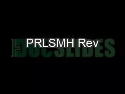 PRLSMH Rev
