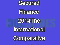Lending  Secured Finance 2014The International Comparative Legal Guide