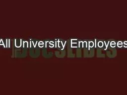 All University Employees