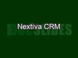 Nextiva CRM