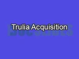 Trulia Acquisition