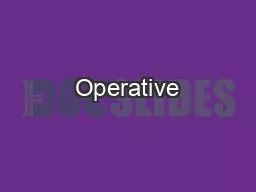 Operative