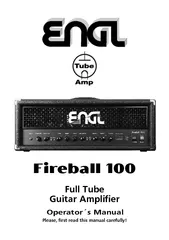 Fireball  Operator s Manual Full Tube Guitar Amplifier