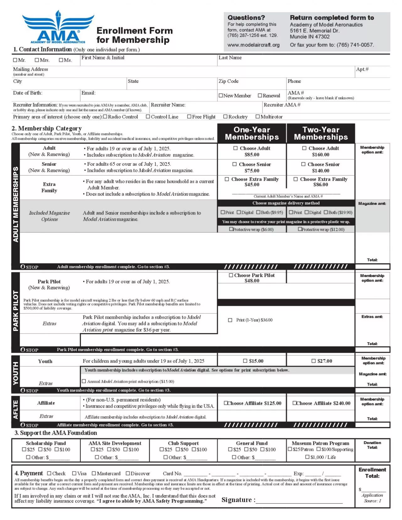 PDF-1 Contact Information Only one individual per form