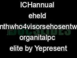 ICHannual eheld inthwho4visorsehosentw organitalpc elite by Yepresent