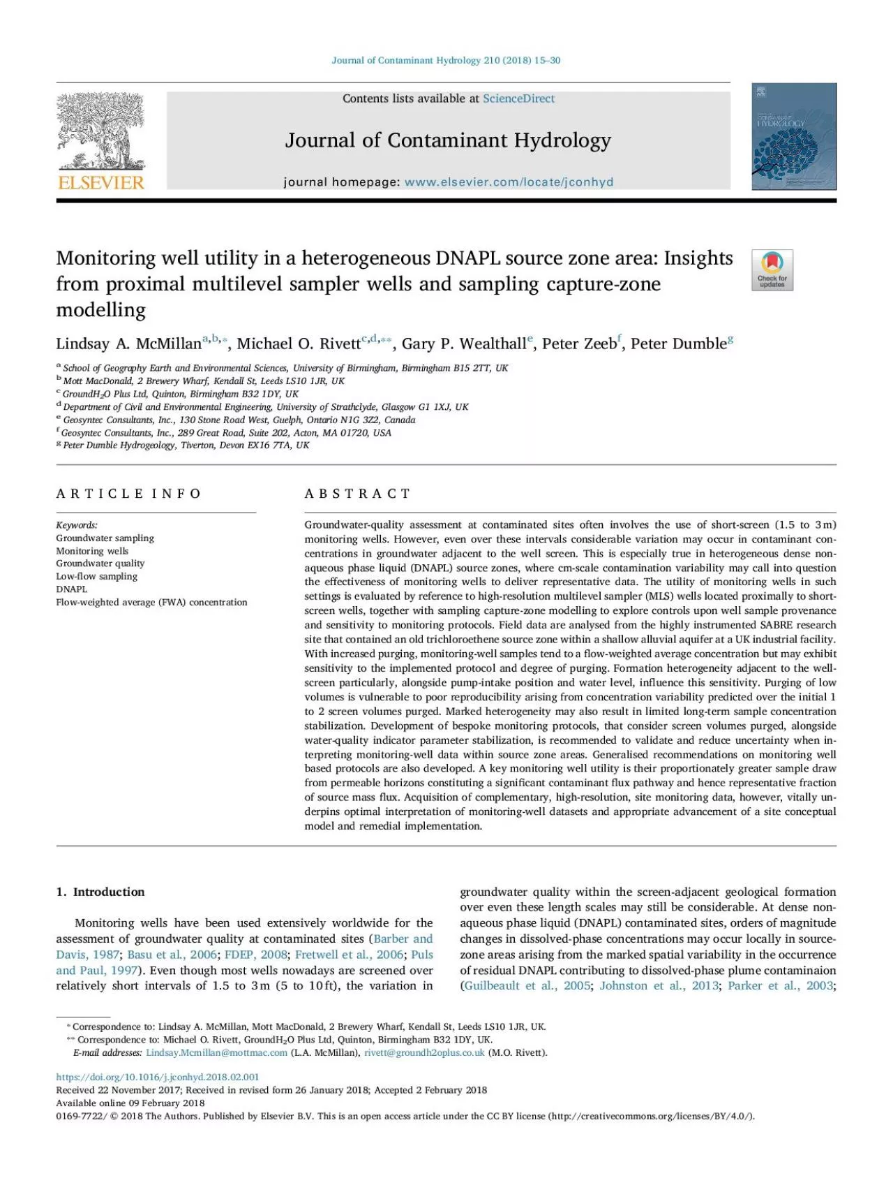 PDF-ContentslistsavailableatJournalofContaminantHydrologyjournalhomepageww