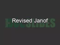 Revised Janof