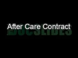 PDF-After Care Contract