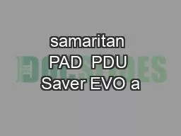 samaritan PAD  PDU Saver EVO a