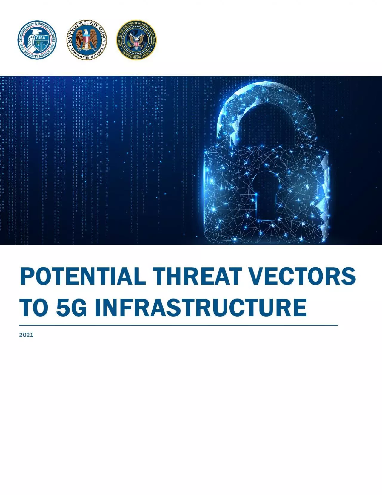 PDF-POTENTIAL THREAT VECTORS TO 5G INFRASTRUCTURE