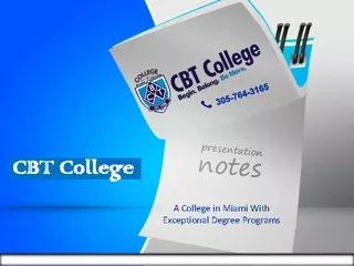 Online Degree Programs Miami | Cbt.edu