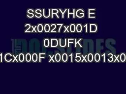 SSURYHG E 2x0027x001D  0DUFK x0015x001Cx000F x0015x0013x0014x001B