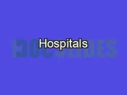 Hospitals