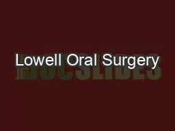 PDF-Lowell Oral Surgery