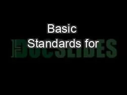 Basic Standards for