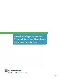 Anesthesiology Advanced