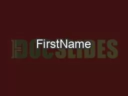 FirstName