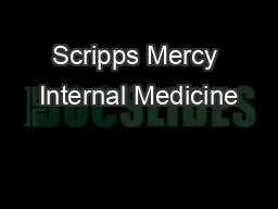 Scripps Mercy Internal Medicine