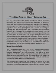 Tree Ring Natural History Fountain Pen