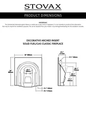 DECORATIVE ARCHED INSERTSOLID FUEL/GAS CLASSIC FIREPLACE