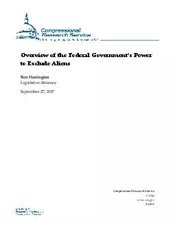 Overview of the Federal overnment