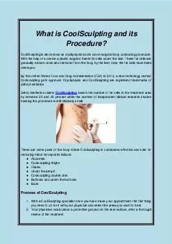 What is CoolSculpting and its Procedure?