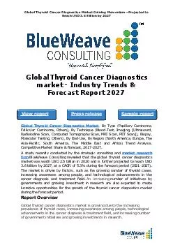 Global Thyroid Cancer Diagnostics Market Gaining Momentum—Projected to Reach USD 3.6 Billion by 2027