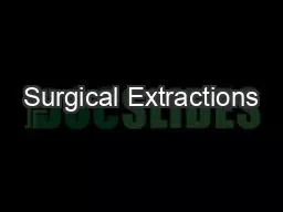 Surgical Extractions