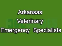 Arkansas Veterinary Emergency  Specialists