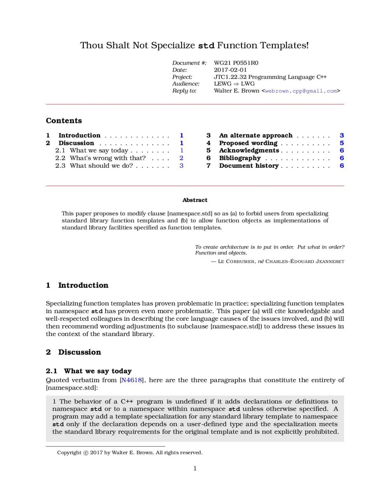 PDF-ThouShaltNotSpecializestdFunctionTemplatesDocumentWG21P0551R0Date2017