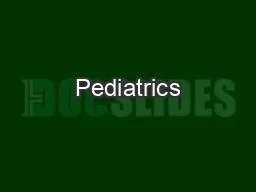 Pediatrics