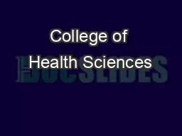 College of Health Sciences