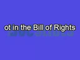 ot in the Bill of Rights