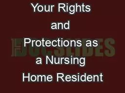 Your Rights and Protections as a Nursing Home Resident