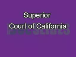 Superior Court of California