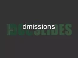 dmissions