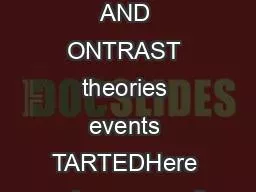 PDF-OMPARISON AND ONTRAST theories events TARTEDHere are a few suggestions