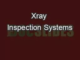 Xray Inspection Systems