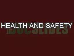 PDF-HEALTH AND SAFETY