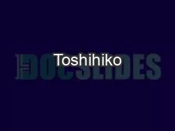 Toshihiko