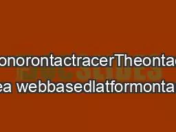 escriptionorontactracerTheontactracer willsea webbasedlatformontactsyo