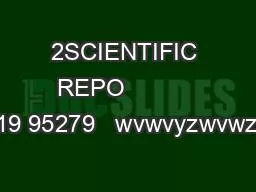 2SCIENTIFIC REPO           2019 95279   wvwvyzwvwzwv