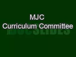 PDF-MJC Curriculum Committee