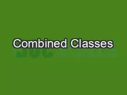 Combined Classes