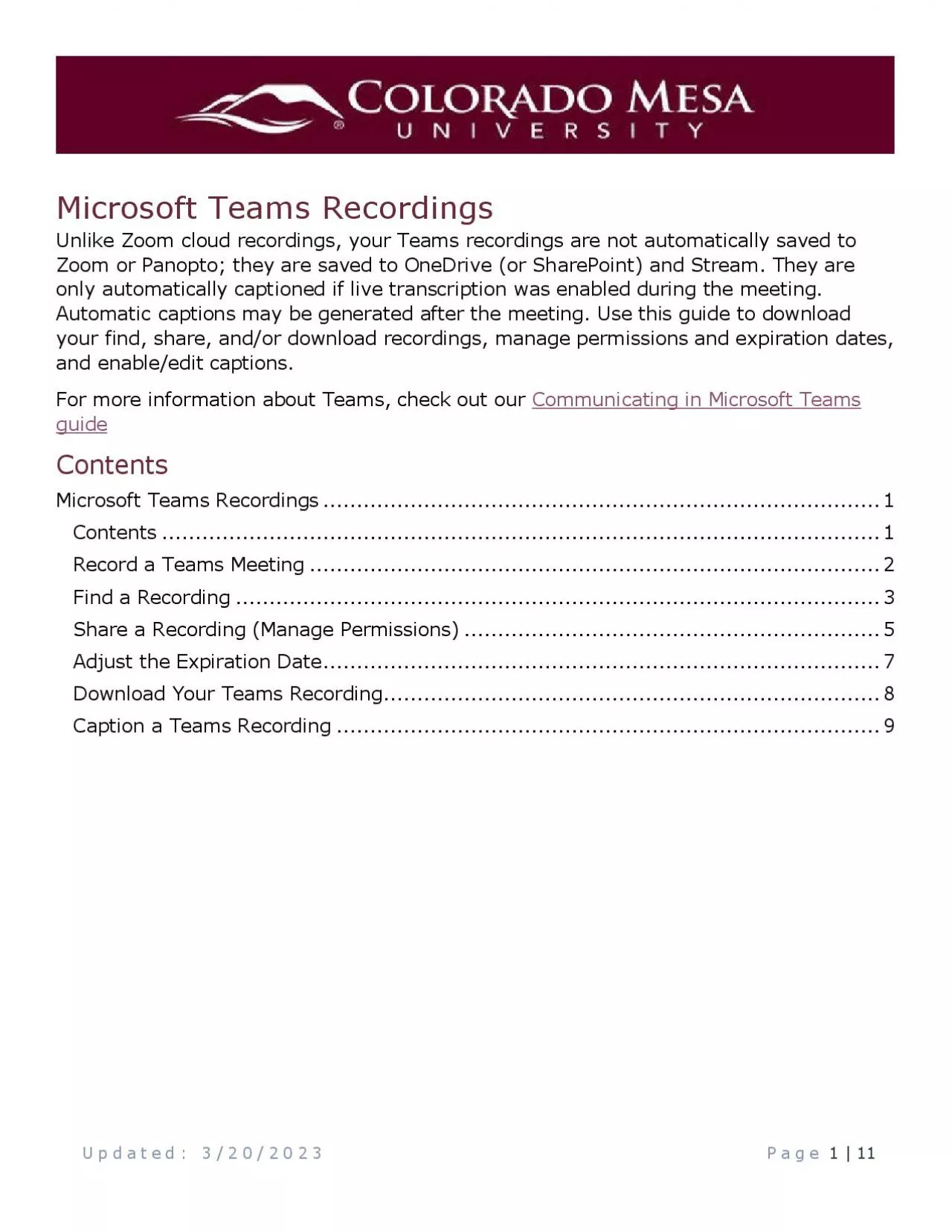 PDF-x0000x0000Updated 8192021Page1 10Microsoft Teams Recording