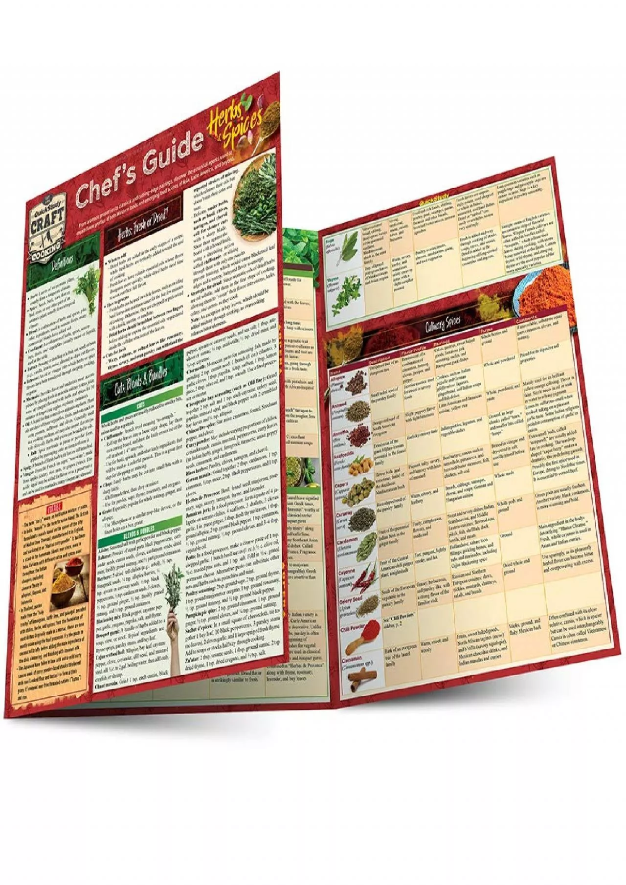 PDF-[EPUB] - Chef\'s Guide to Herbs & Spices: a QuickStudy Laminated Reference Guide (Quickstudy