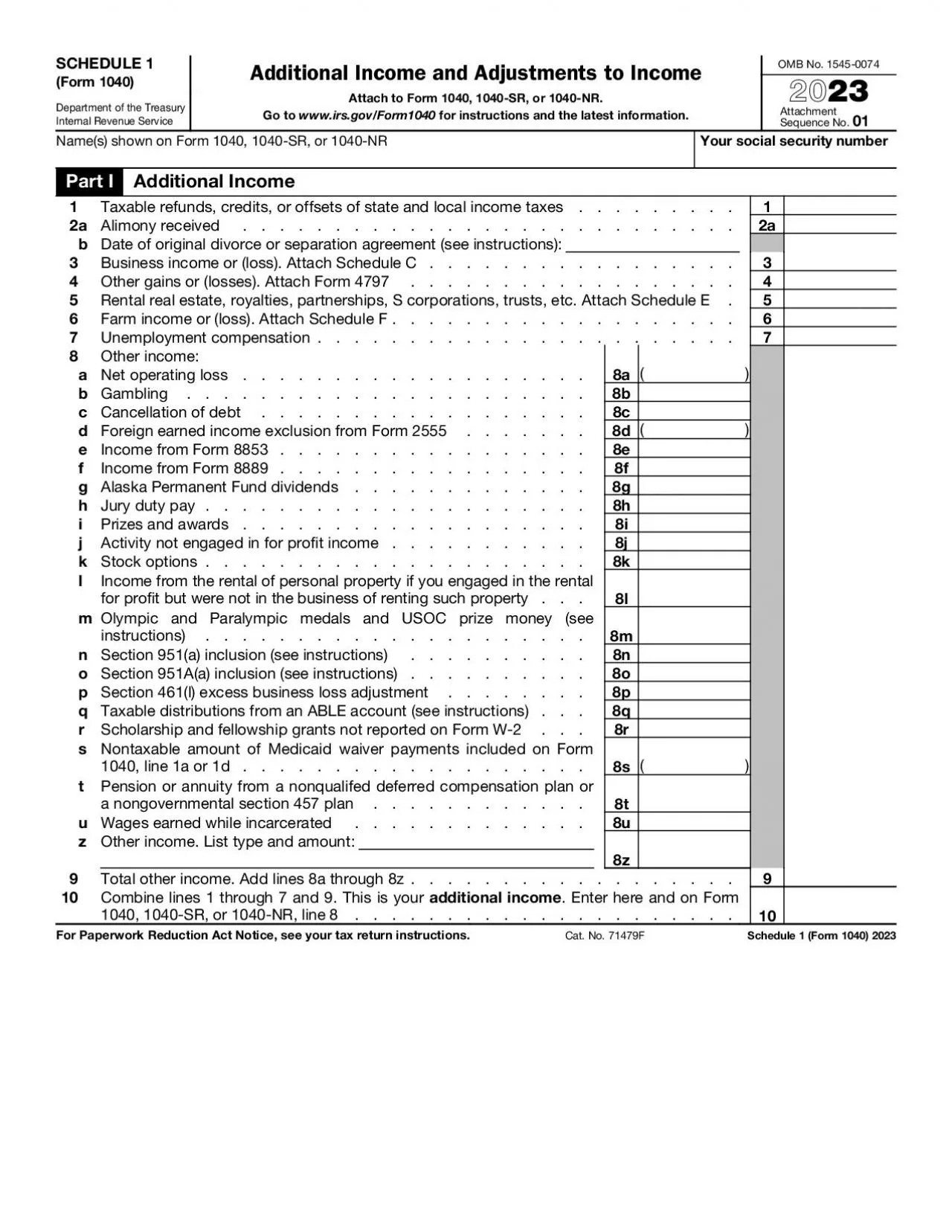 PDF-SCHEDULE 1 Form 1040