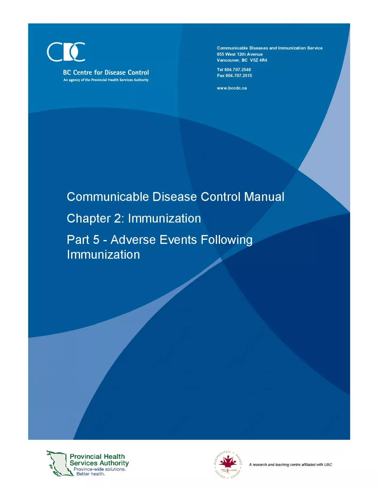 PDF-Communicable Diseases and Immunization Service