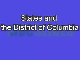 States and the District of Columbia